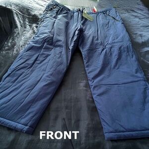 SKI PANTS, GALAXY BLUE, SIZE 6X, FOR COLDEST WEATHER, FRONT ZIPPER & SNAPS WITH